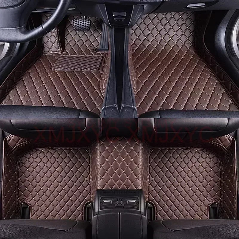 3D Car Floor Mats for Listed Renault Kadjar, Duster, Fluence and Koleos Configurations, Artificial Leather Cabin Covers with Black Single-Piece and Five-Seat Color Options