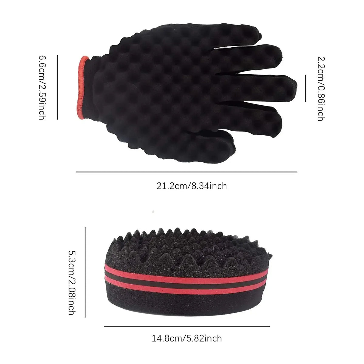 Hair Twisting Sponge Set for Men and Women, Curling Combs and Styling Tools for Textured Hair Grooming with Ten Coded Style Options