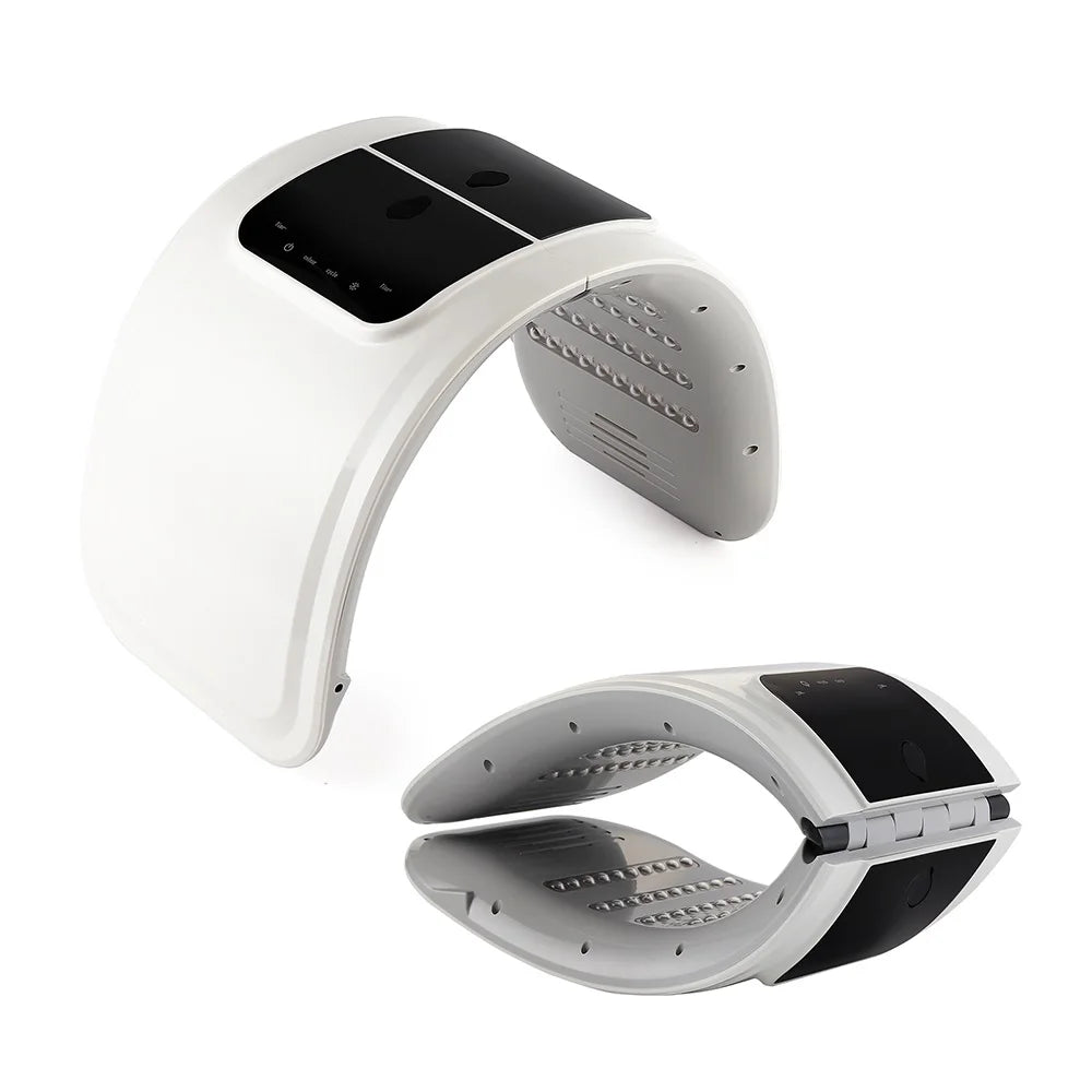 LED Beauty Machine with Nano Spray, Foldable Design, Seven-Color Reference, 100 LEDs and Touch Controls in US, EU, UK or AU Plug Options for Cosmetic Care