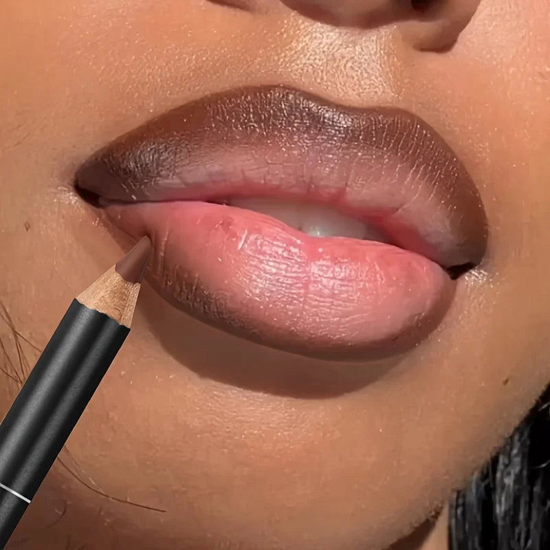 Luxury Matte Lip Liner for Smooth Lip Outlining and Filling, Six Numbered Shade Choices for Everyday Makeup, Evening Looks and Beauty Gifts