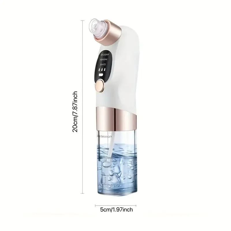 Facial Pore Cleaner with USB Charging and Five Listed Probes, Portable White Skincare Device for Adult At-Home Beauty and Personal Care Routines