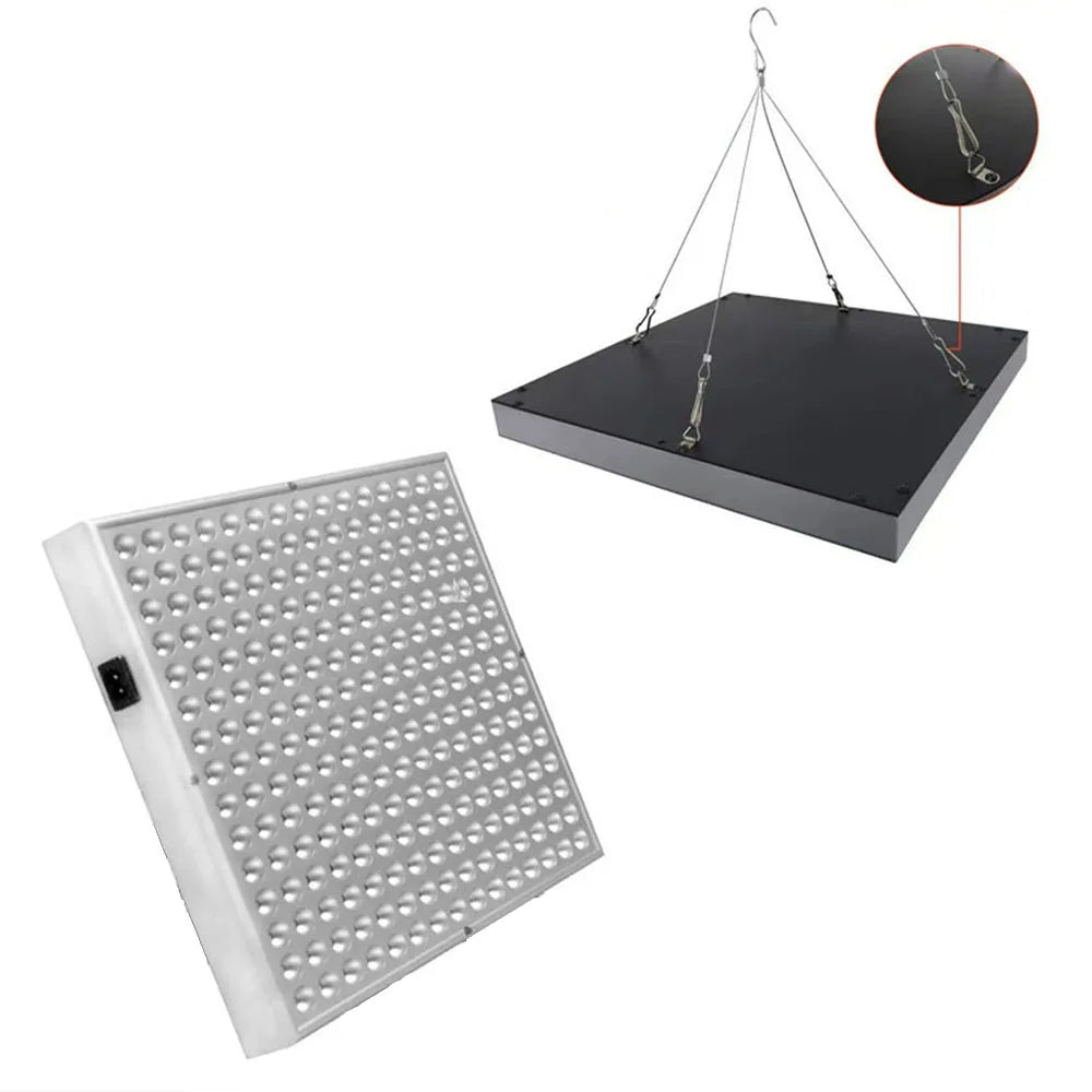 Red LED Light Panel with Listed 45W Power and 660nm 850nm Wavelengths, Combination Home Beauty Lamp with US or EU Plug Options for Manual-Guided Use