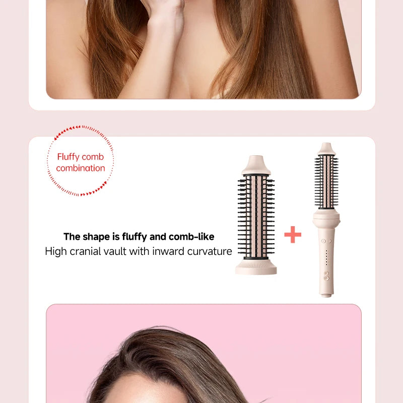 Automatic Curling Iron Set with Ceramic Rotating Styling and Multi-in-1 Bundle Options for At-Home Waves and Curls, US, EU, UK or AU Plug Choices