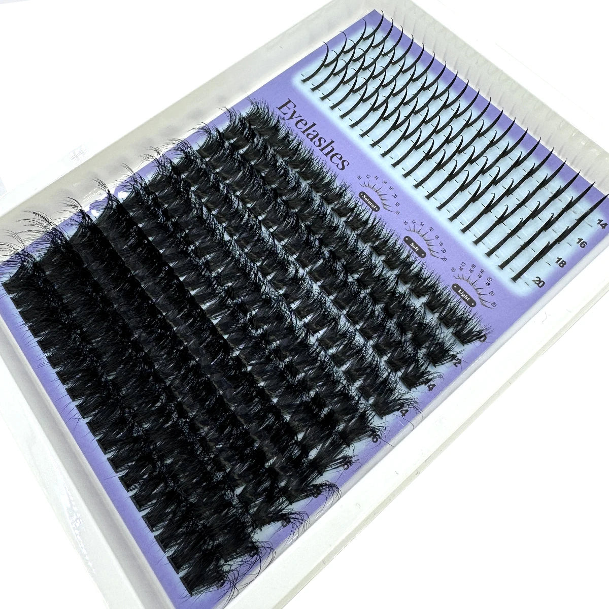 Multi-Row Lash Clusters and Spikes with Manga Style Options, 14, 15, 16 and 30-Row Labels Across 22 Selections for Adult Creative Eye Makeup Looks