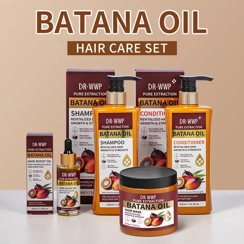Batana Hair Care Selection with 500ml Shampoo or Conditioner, 500g Hair Mask and 50ml Oil Options for Everyday Cleansing and Cosmetic Conditioning Routines