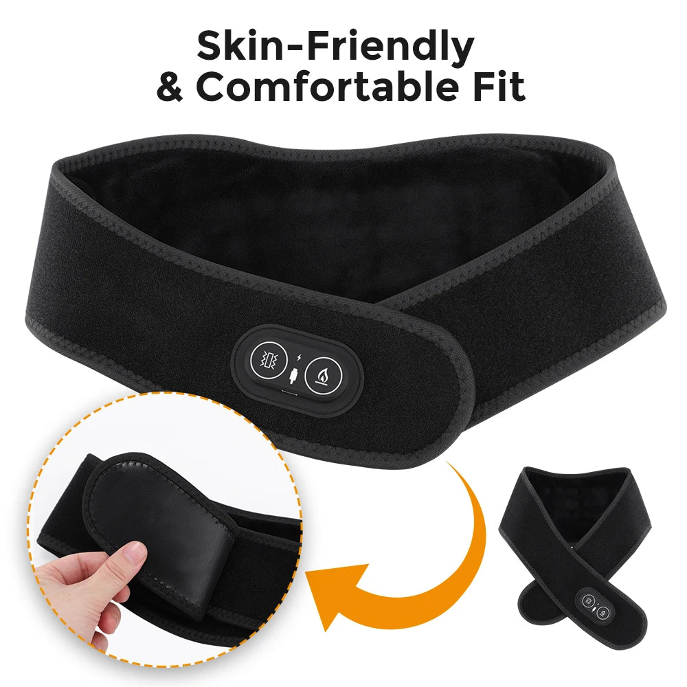 Wearable Red Light Heating Wrap Options for Wrist, Neck, Ankle and Hip, Adjustable Warmth with Model-Specific LED, Vibration and Power Features