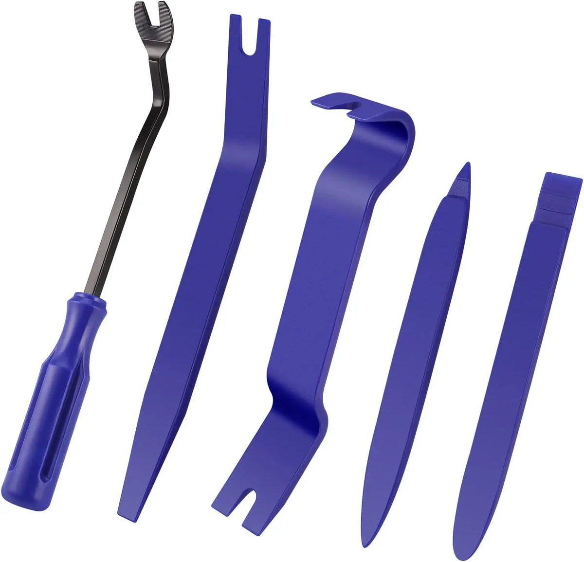 Car Interior Trim Removal Kit with Red or Blue 5, 11, 41 and 161 PCS Configurations for Compatible Door Panels, Stereo Surrounds and Fastener Release Tasks