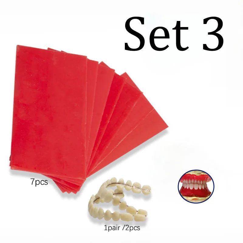 Dental Teaching Materials Kit with Resin Practice Teeth and Wax Strip or Sheet Options, Six Set Choices with Selected Plaster Models for Supervised Lab Learning