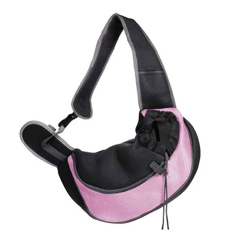 Pet Carrier Sling for Small Dogs and Cats, Mesh Single-Shoulder Carry Bag in S or L with Listed 6.6lb or 13.22lb Limits, Eleven Color Choices, Hand Wash Only