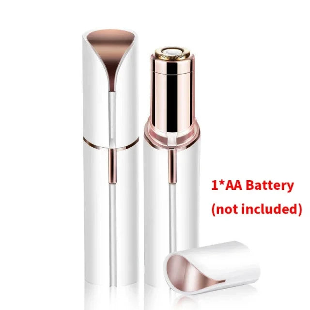 Facial Hair Remover for Women, Portable Mini Electric Shaver for Peach Fuzz, Upper Lip and Chin with USB or Dry-Cell Power Options