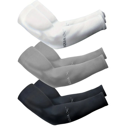 Unisex Summer Arm Sleeves for Riding, Driving and Fishing, Three-Pair Mixed Color Option and Black, White or Gray Selections for Everyday Outdoor Arm Coverage