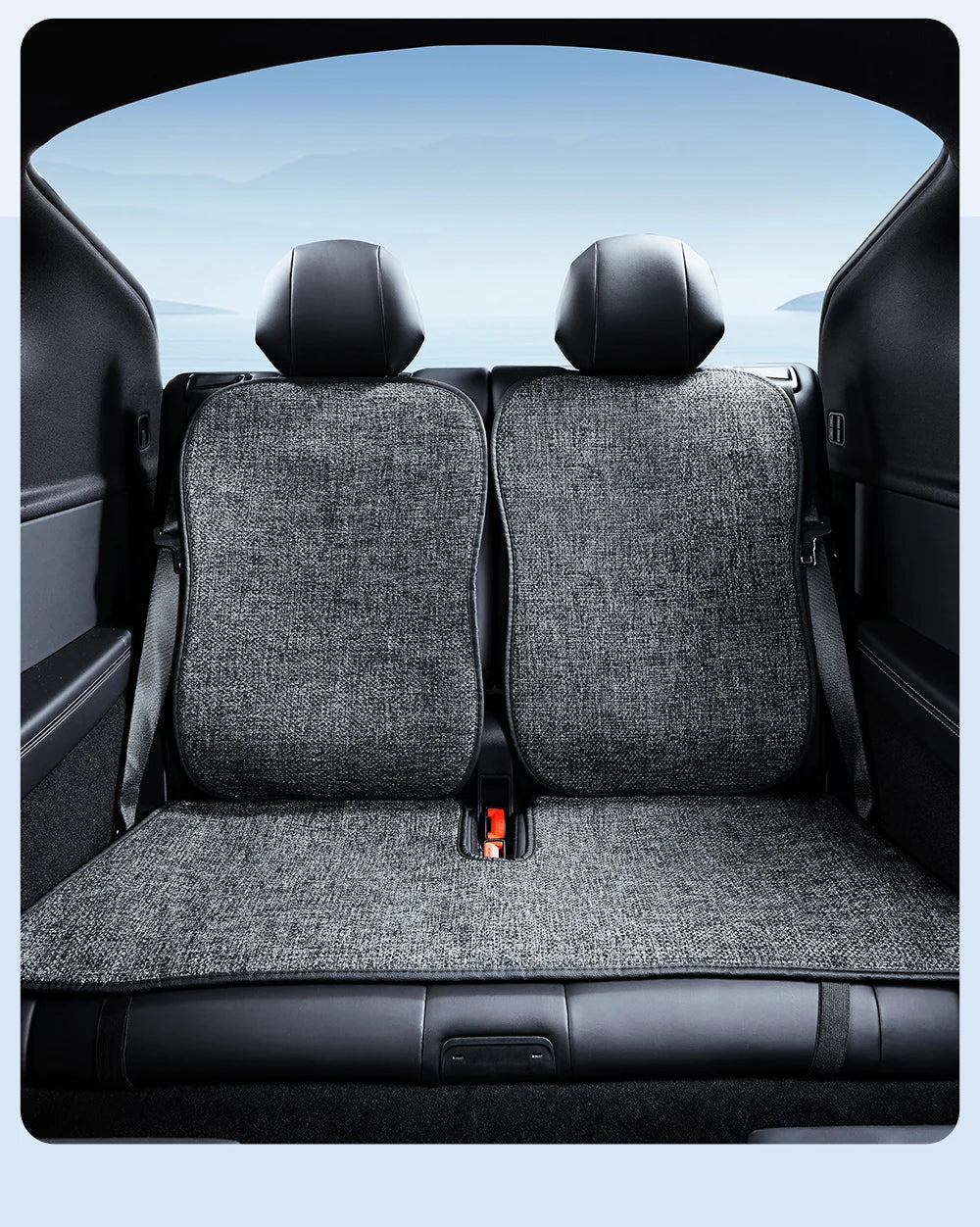 Car Seat Cushion Pads Listed for 2026 Tesla Model YL Six-Seat Layout, YZ Mesh Composite Fabric with Linen and Ice Silk References, Row-Specific Pack Options