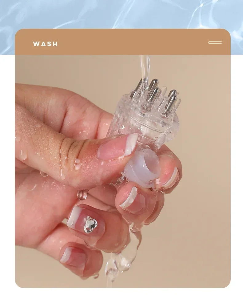 Scalp Oil Applicator Comb, Refillable Manual Liquid Dispenser with 6ml and 15ml Color-Labeled Options for Adult Cosmetic Hair and Scalp Care Routines
