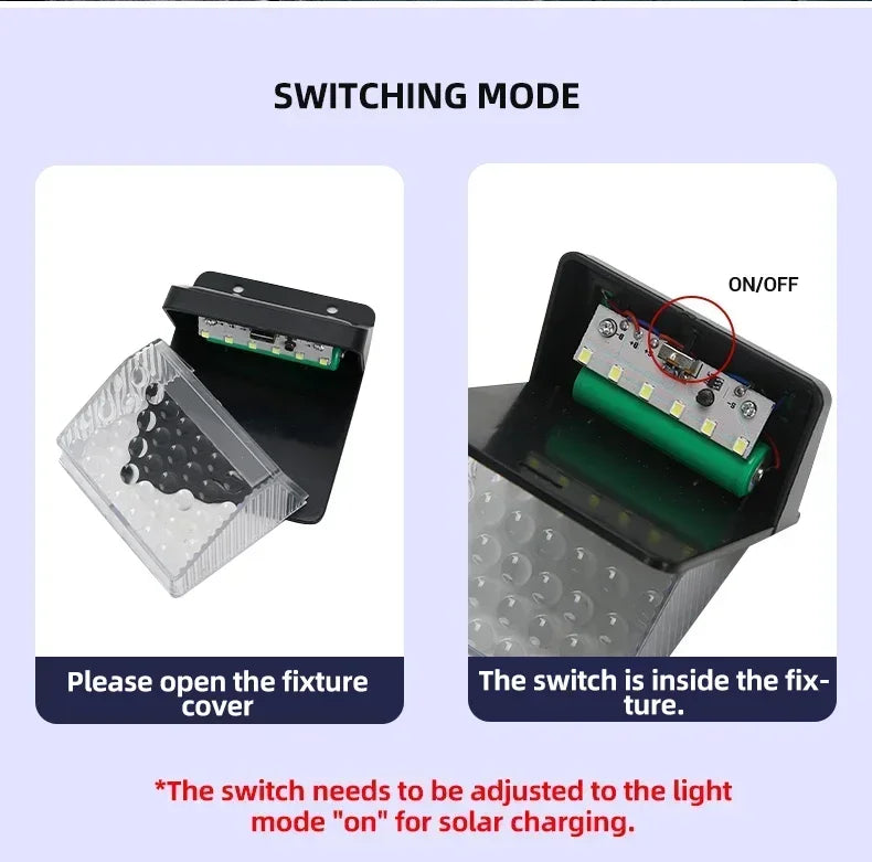 Outdoor Solar Wall Light Options for Garden Fences, Courtyards and Exterior Walls, with Listed 6-LED Non-Sensor and 30-LED PIR Motion Sensor Designs