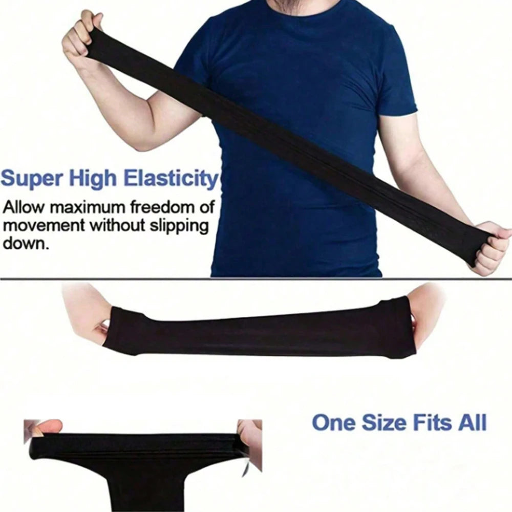 Unisex Summer Arm Sleeves for Riding, Driving and Fishing, Three-Pair Mixed Color Option and Black, White or Gray Selections for Everyday Outdoor Arm Coverage