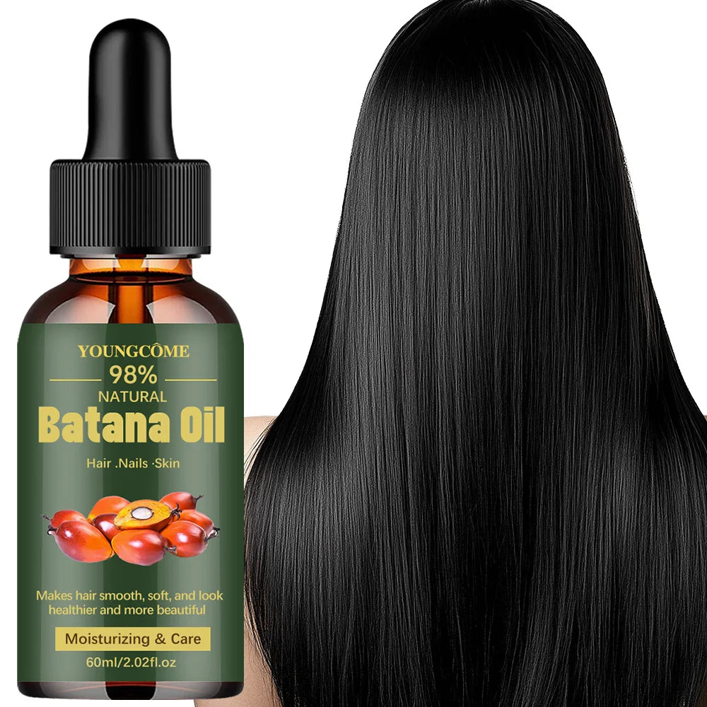 Batana Hair Oil with 40ml, 60ml and 60ml Three-Piece Option Labels, Cosmetic Hair Conditioning Product for Women and Men for At-Home Grooming Routines