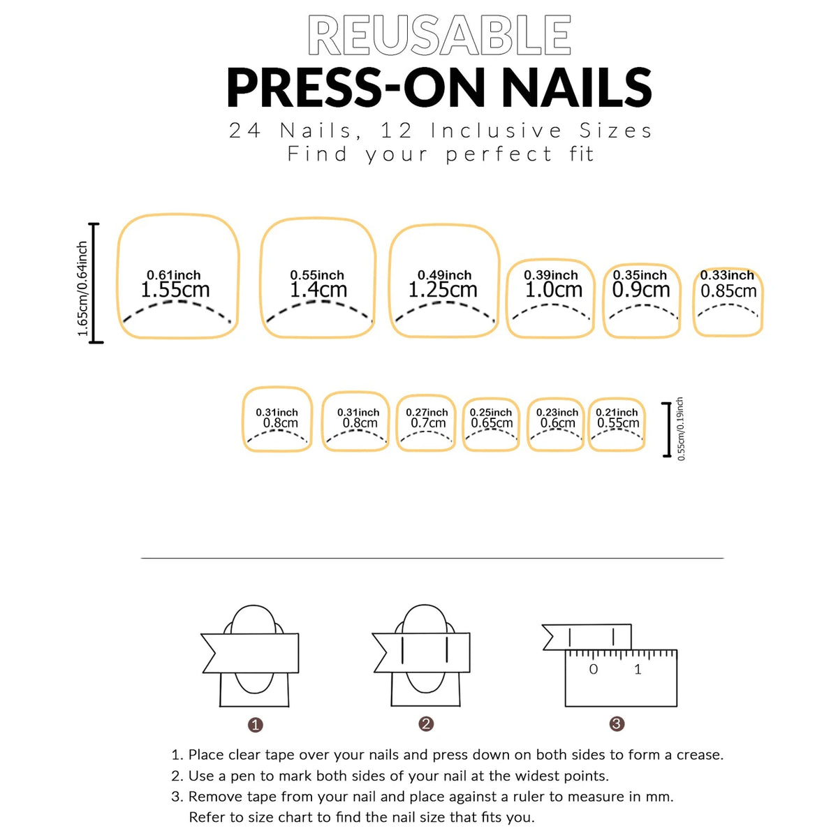 Glossy Fake Toenails with Listed 48-Piece Full-Cover Design, French-Inspired Nail Styling in Nine Color Options for Women's At-Home Pedicure and Vacation Looks