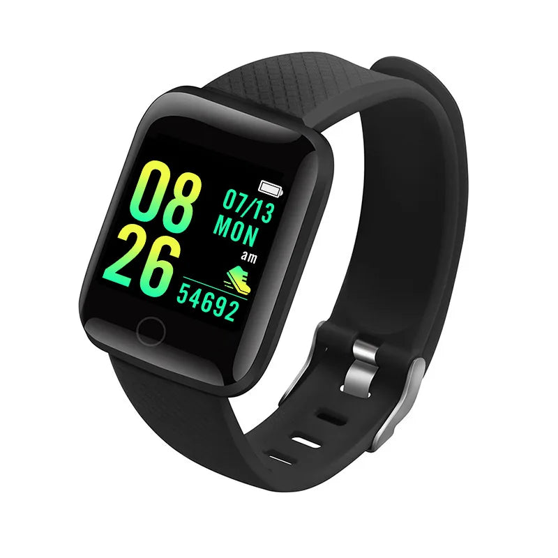 Y68 and 116Plus Fitness Smart Watch with Silicone Wristband, Circular Touch-Button Control and App Setup, Everyday Activity Tracking and Message Reminder References
