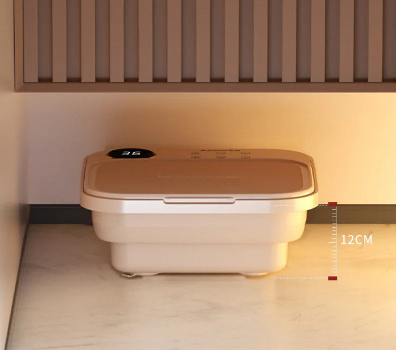Electric Foot Spa Tub, 220V Foldable Foot Bath with Listed Heating and Massage Functions, Basic Model or Digital Display Options for Home Soaking
