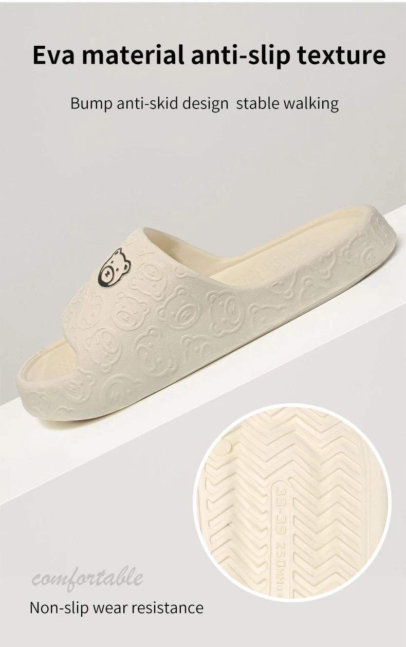 Women's EVA Slippers in Six Colors for Indoor Home and Casual Outdoor Summer Wear, House Sandals with Paired Size Options from 36-37 to 44-45