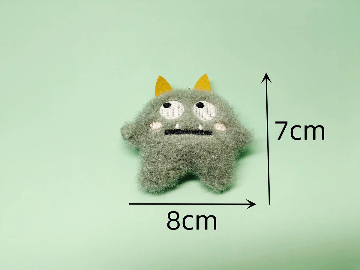 Mini Catnip Plush Cat Toys in Random Assortment Packs, 10, 15, 20, 30, 50 or 100 Pieces with Built-In Catmint Wording for Supervised Indoor Pet Play