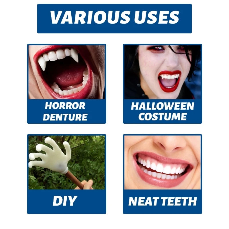 Resin Denture Solid Glue with 10ML, 20ML or 30ML Option Labels, Source-Described Temporary Dental Material Requiring Professional Suitability Review
