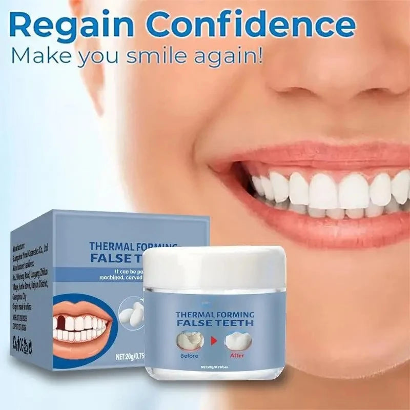 Moldable Tooth Beads and Granules with Listed 20g Packaging, Q6N2 Thermal-Fit Wording and Single or Promotional Quantity Options for Dental Review