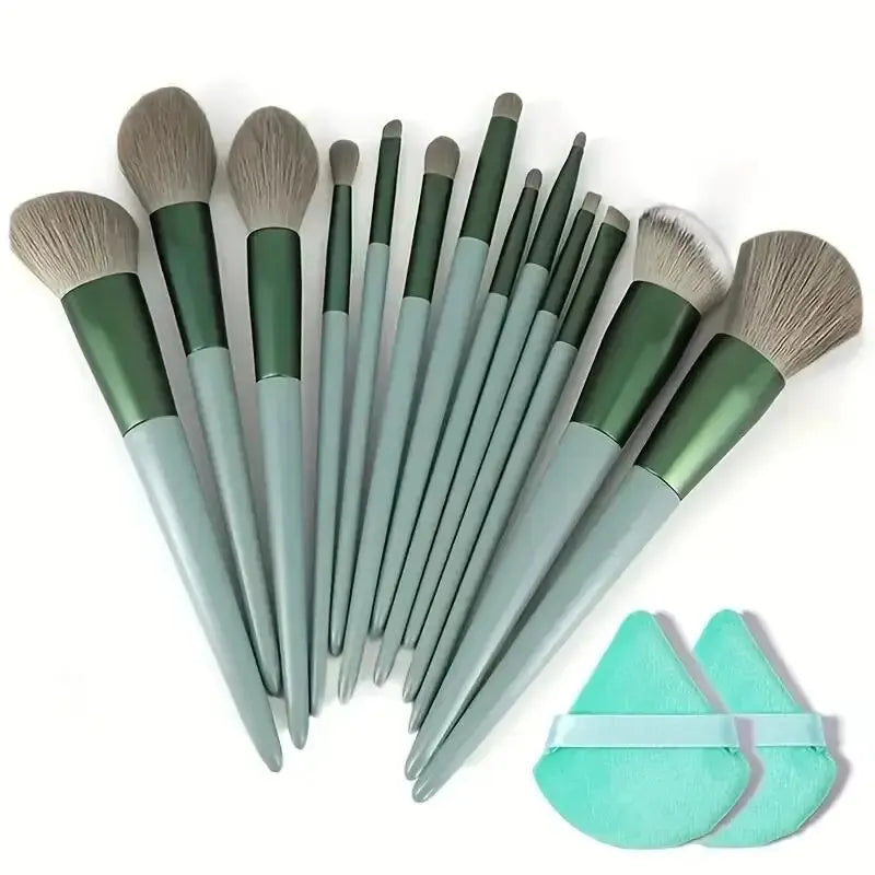 Cosmetic Makeup Brush Set with Twenty-Nine Color and Kit Labels, Foundation, Powder and Eyeshadow Blending References for Everyday Beauty and Gift Selection