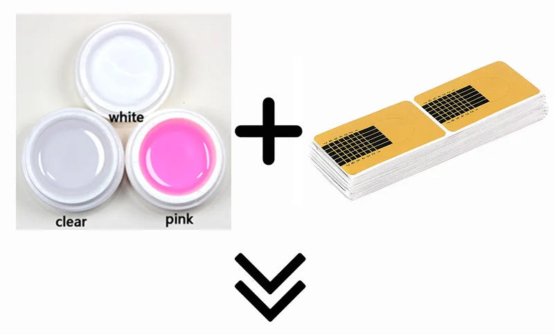 18-Color Gel Nail Polish Kit by LNWPYH with Three Extension Gel Colors, Base and Top Coats, UV LED Lamp and Nail Drill Reference for Adult Manicure Designs
