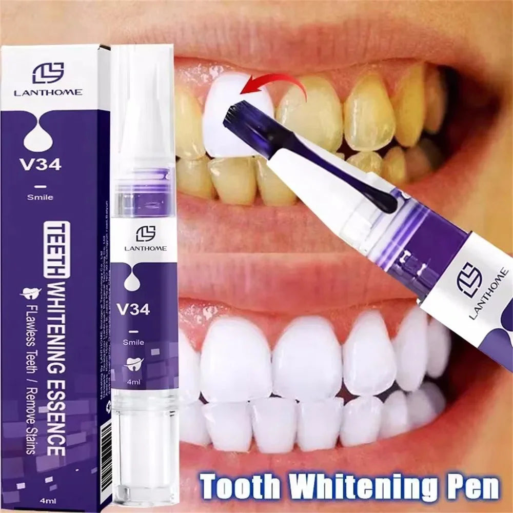 Teeth Whitening Pen with One, Three or Five-Piece Pack Options and Source Gel References for Label-Guided Adult Cosmetic Oral Care Selection