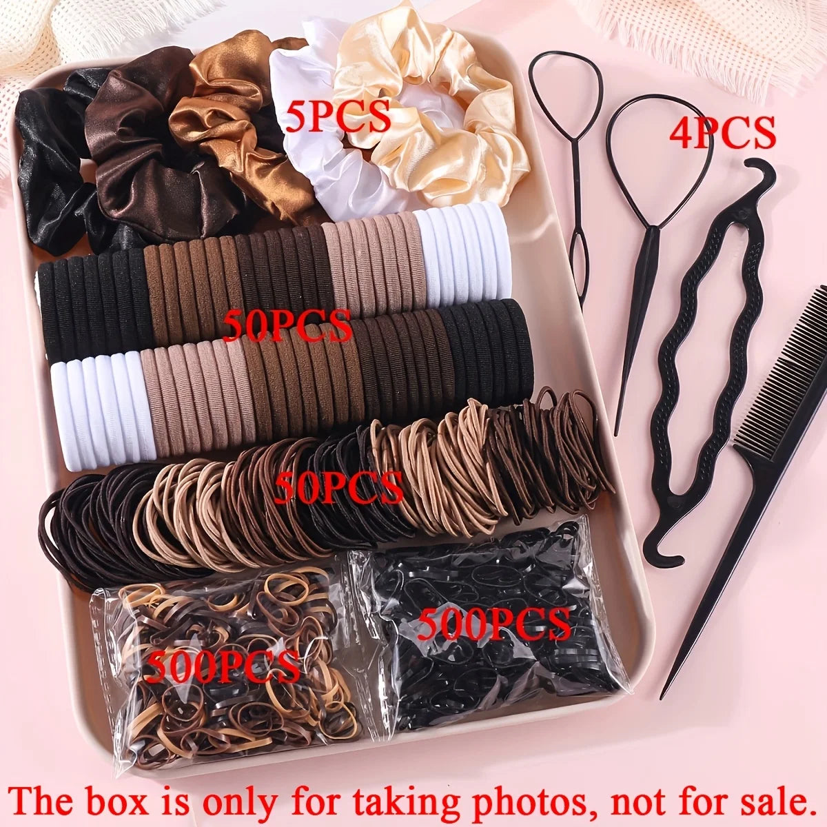Hair Accessories Set for Women, Twelve Color and Pattern Options with Scrunchie and Ponytail Tie References for Everyday Buns and Outfit Coordination