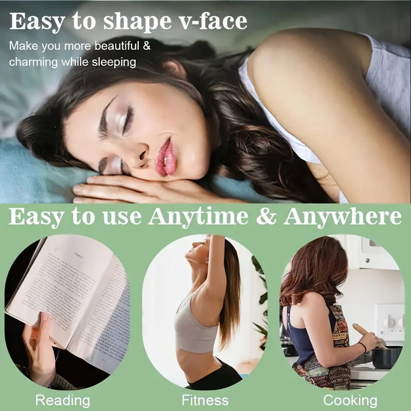 Adjustable V-Shape Facial Strap for Women and Men with Reusable Band Design, SLD-PURPLE or SLD-Grey Options for Personal Beauty Accessory Selection