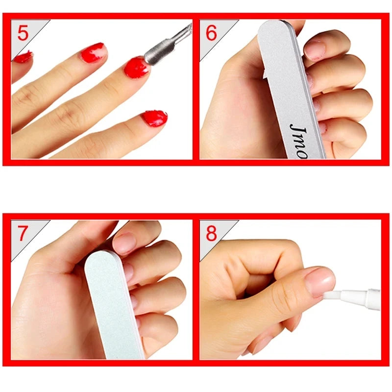 UV LED Gel Manicure Kit by LNWPYH with 27 Nail Polish Colors, 4 Poly Extension Gel Colors, Sensor Lamp, Base Coat and Glossy or Matte Finishes