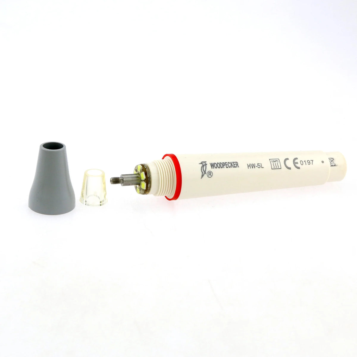 Ultrasonic Scaler Handpiece and Tip Options by Woodpecker, HW-5L LED Handpiece or P, E and G Series Tips for Compatible Dental Equipment