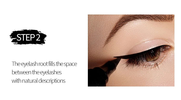 Eyeliner and Mascara Set by YANQINA with Eyebrow Pencil, Liquid Eye Liner and Volumizing Curl-Look Mascara for Everyday and Evening Makeup