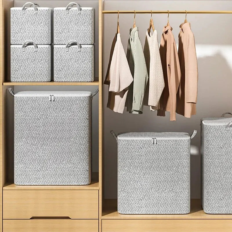 Non-Woven Quilt Storage Bag with Zipper Closure, Single Closet Organizer in 30L, 110L, 150L or 220L Options for Bedding, Clothing and Household Toys