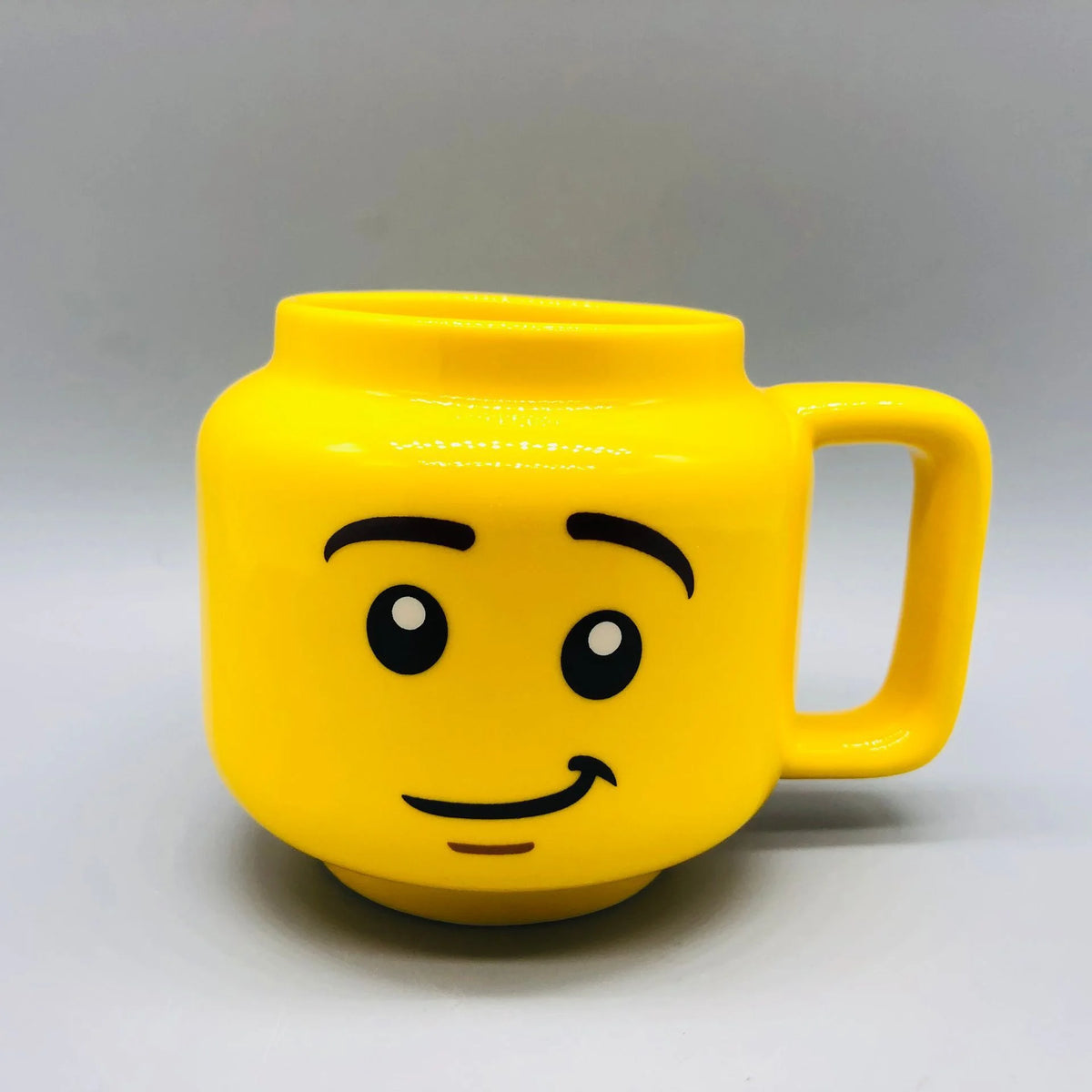 Impish Expression Mug in Porcelain, Single 250ml Cartoon Coffee, Tea and Milk Cup with A-G Design Options and Foam-Lined Box for Friends and Family Gifts