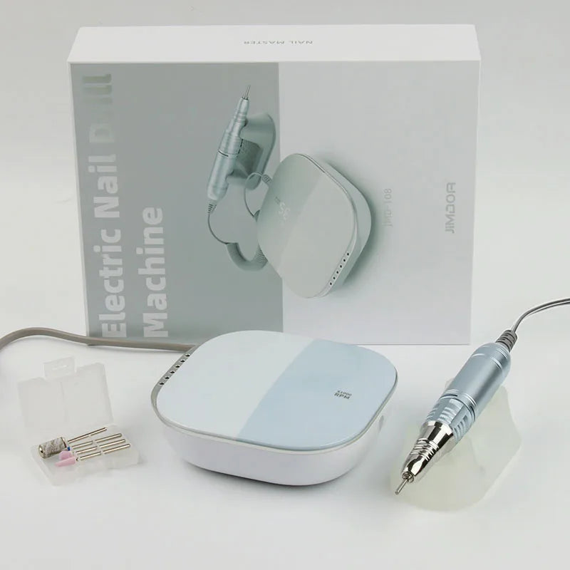 Digital Display Nail Drill JMD-108 with Listed 35,000 RPM and 30W Power, Speed Memory, Forward Reverse Control and 2.35mm Bit Size, EU 220–240V Options