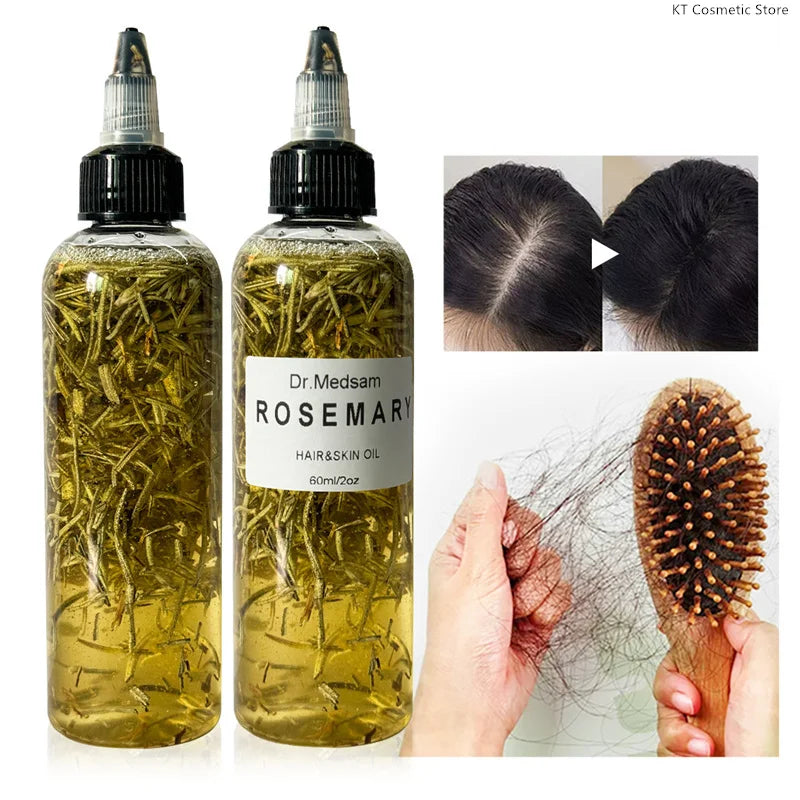 Rosemary Extract Hair Serum, 100ml Cosmetic Scalp and Hair Care with Listed Biotin, Vitamin B5, Coconut and Grape Seed Oils for Men and Women