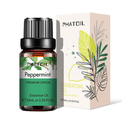 10ml Aroma Oil by PHATOIL for Compatible Diffusers and Home Fragrance, Amber Bottle with Lavender, Eucalyptus, Vanilla, Peppermint and Other Scent Options