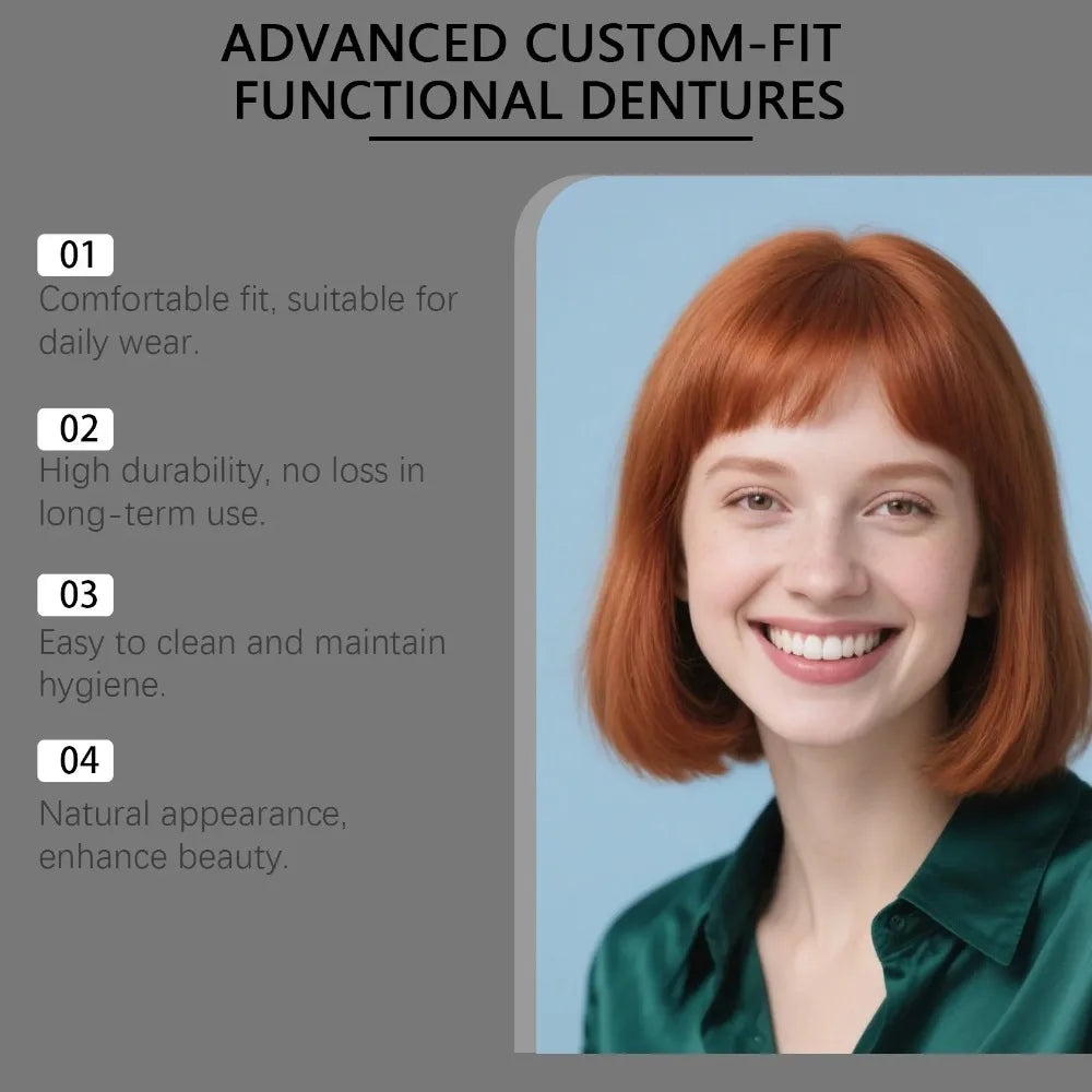 Boxed False Teeth Kit, Denture-Style Upper and Lower Cover Listing with 1, 2 or 3 Set Options for Adults Requiring Professional Dental Fit Review