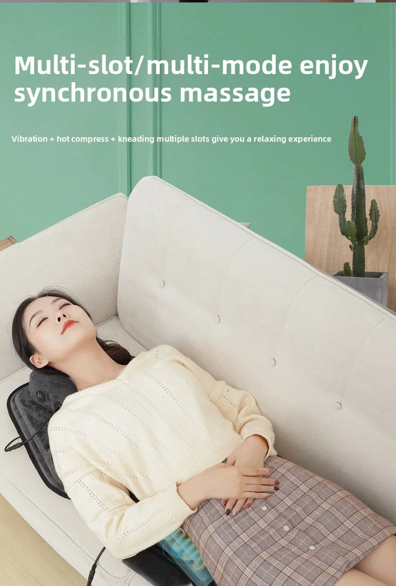 Massage Seat Cushion Options with Listed Heat, Vibration and Lumbar Airbag Features, Basic Flannel, Basic or Upgraded Selections for Home Office Relaxation