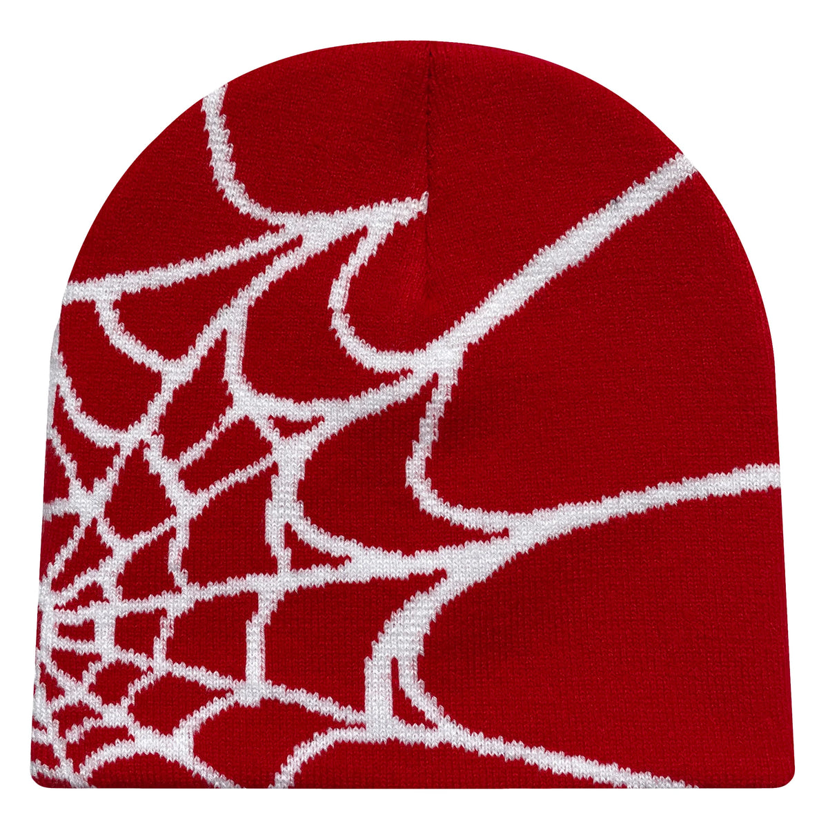 Spider Web Knit Hat, Unisex Acrylic Y2K Beanie with Geometric Pattern in Nine Color Options, Listed Size 56/57 for Streetwear and Cool-Weather Casual Outfits