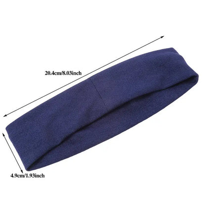 Elastic Sports Headbands for Women, Seven-Piece Stretchy Cloth Hairband Set in Black, Pink, Grey or Style Selections for Yoga, Running and Casual Hair Styling