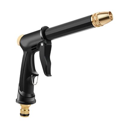 Car Wash Hose Nozzle with ABS Shell and Aluminum Alloy Gun, Black Single, 3pcs, 5pcs or Water Gun Set Options for Vehicle Rinsing and Garden Watering