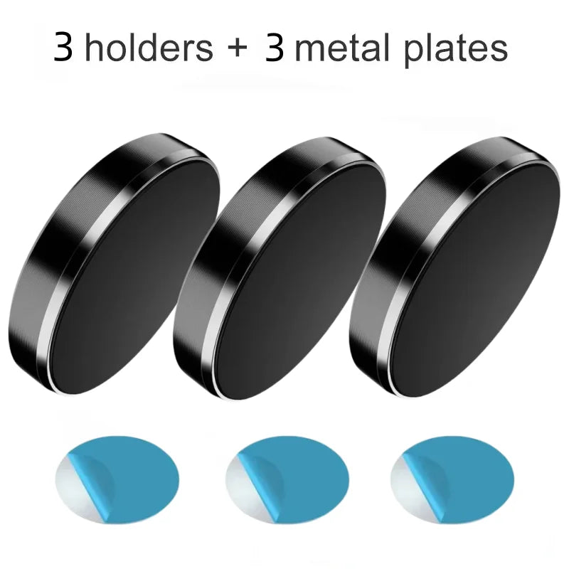 Magnetic Car Phone Holder with Fixed or 360-Degree Rotating Model Options, Dashboard and Wall Mounting References in Black, Silver, Gold and Rose Gold