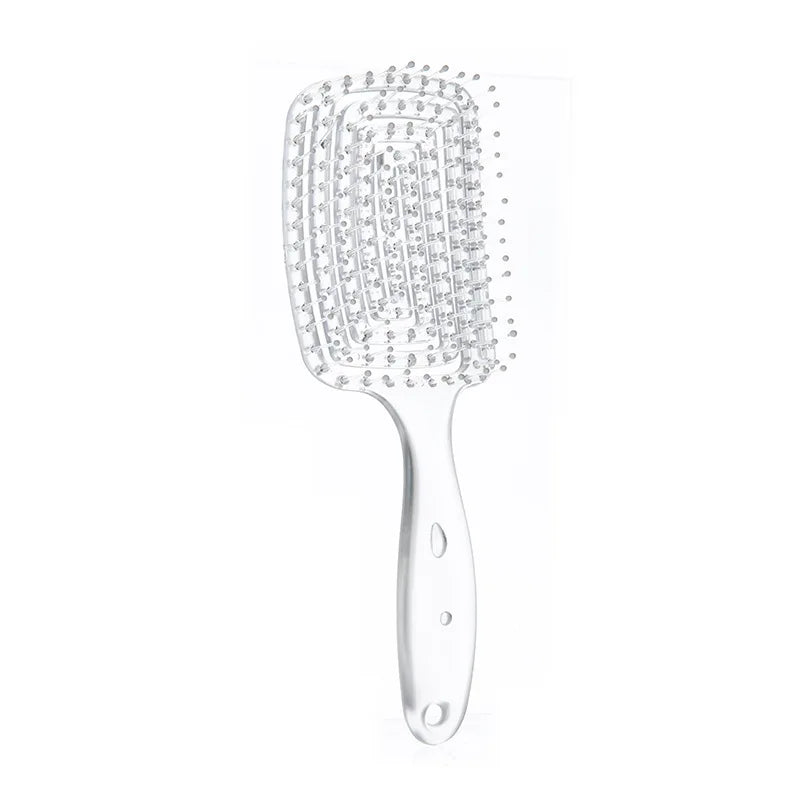 Detangling Hair Comb by WANMEI, Hollowed-Out Plastic Styling Tool with Scalp Massage Function and Ten Color Options for Men, Women and Wig Care
