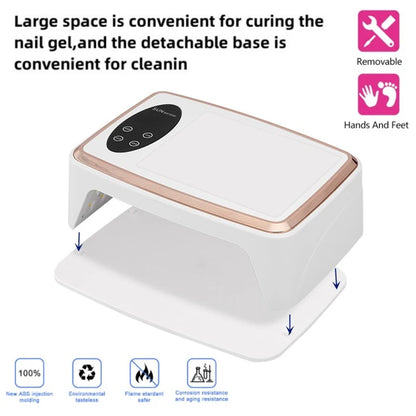 Motion Sensor UV LED Nail Lamp MATE60 with 90 Light Beads, Gel Curing Device for Home Manicure and Pedicure with US, UK, AU or EU Plug Options