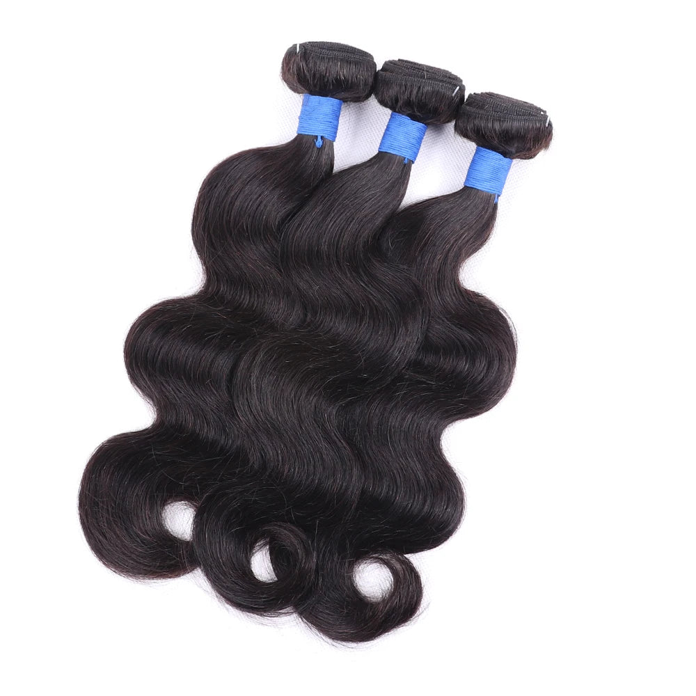 Body Wave Human Hair Bundles in Natural Color, Remy Weave Extensions with 10–40 Inch Stretched Lengths and Mixed-Length Options for Personalized Salon Styling