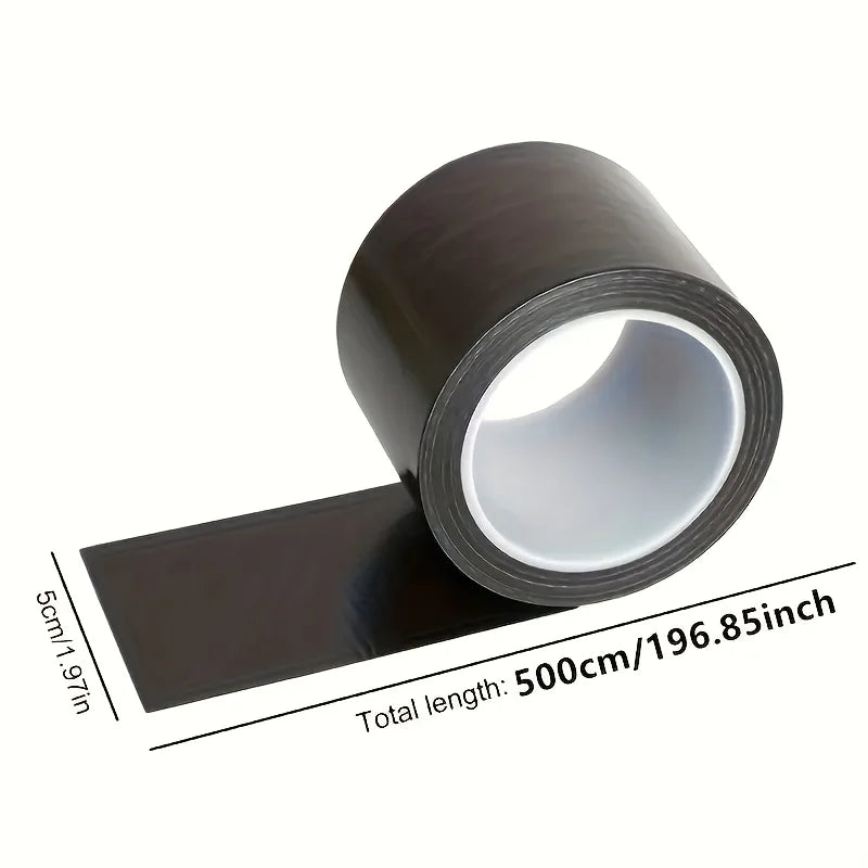 Black Leather Repair Tape with Self-Adhesive Backing and Listed 5m Length, Surface Patching Strip for Compatible Furniture Seats with Cracks and Worn Areas